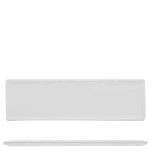 35 2X8 2 Cm Lioness Justwhite Plat de Service Rectangulaire en Porcelaine Set 6 Pcs