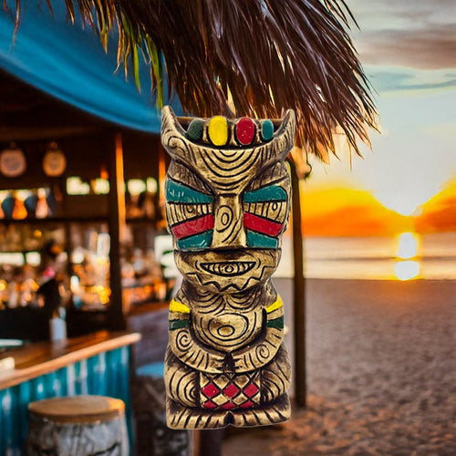 40 Cl Paderno Tiki Mug Verre à Cocktail Zulu en Céramique