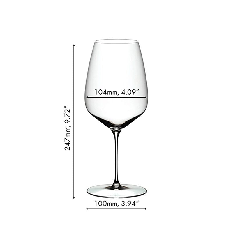 82 9 Cl Riedel Veloce Cabernet Merlot Rotweinglas Aus Glas Set mit 6 Stück