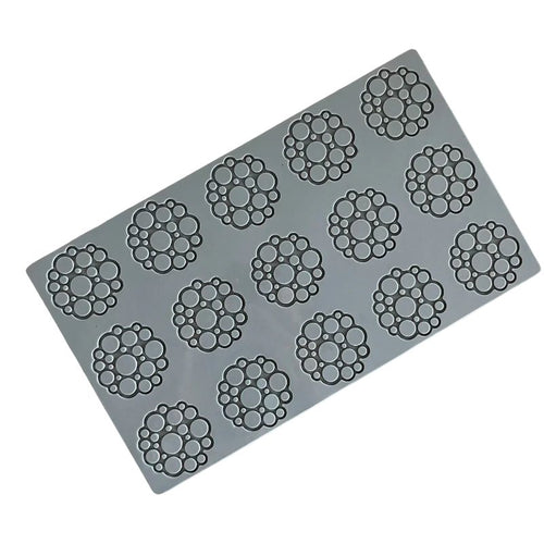 15 Pavoni Circles 2 Blumendekorationsform aus Silikon