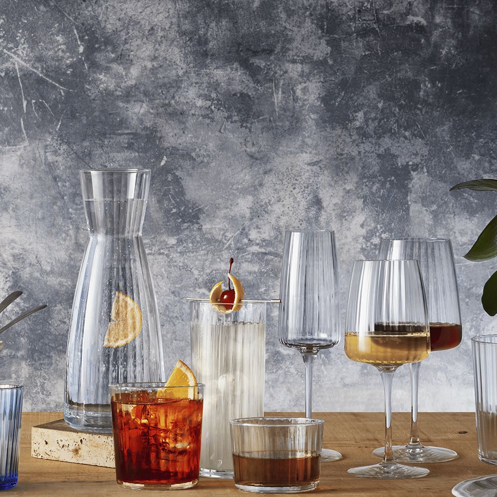 1 Litro - Bormioli Rocco Exclusiva Karaf van glas - Set van 6 st