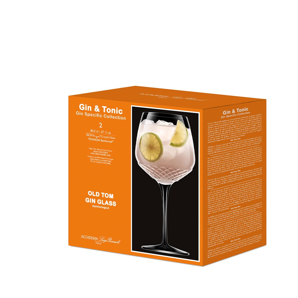 80.5 cl - Bormioli Luigi Copa Gin Tonic Old Tom en Vidrio - Set de 2 Pzs