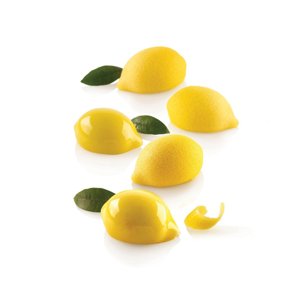 15 Form - Silikomart Limone 30 Realistisch Fruit Dessertvorm In Silicone Uitsteker Inbegrepen