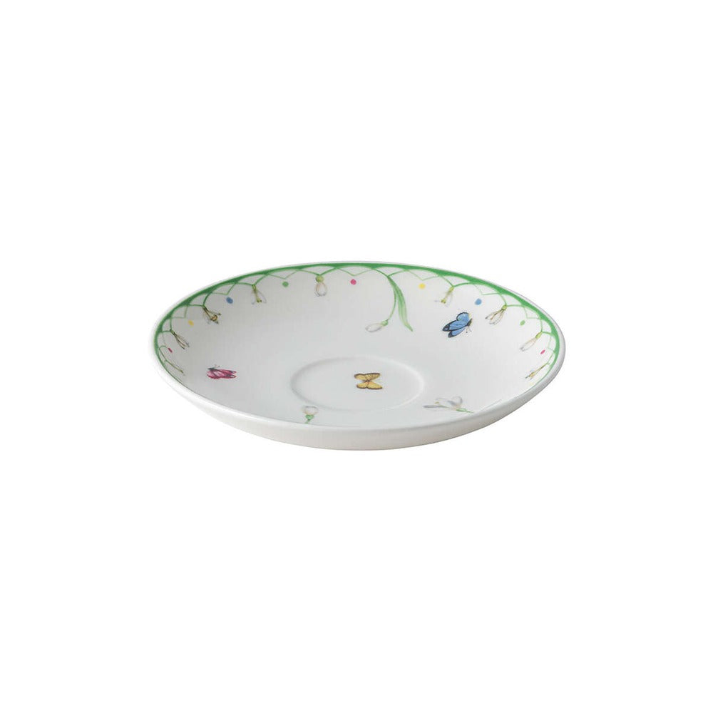 11.7 cm - Villeroy & Boch Colorful Spring Koffiekop Schotel In Premium Porselein - Set 6 St