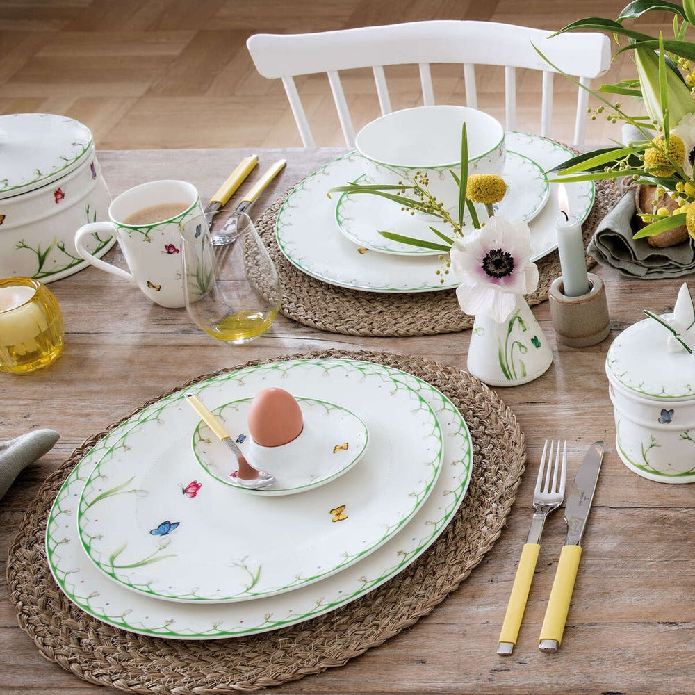 14.5x11 cm - Villeroy & Boch Colorful Spring Coquetier En Porcelaine Premium - Set de 4 Pcs