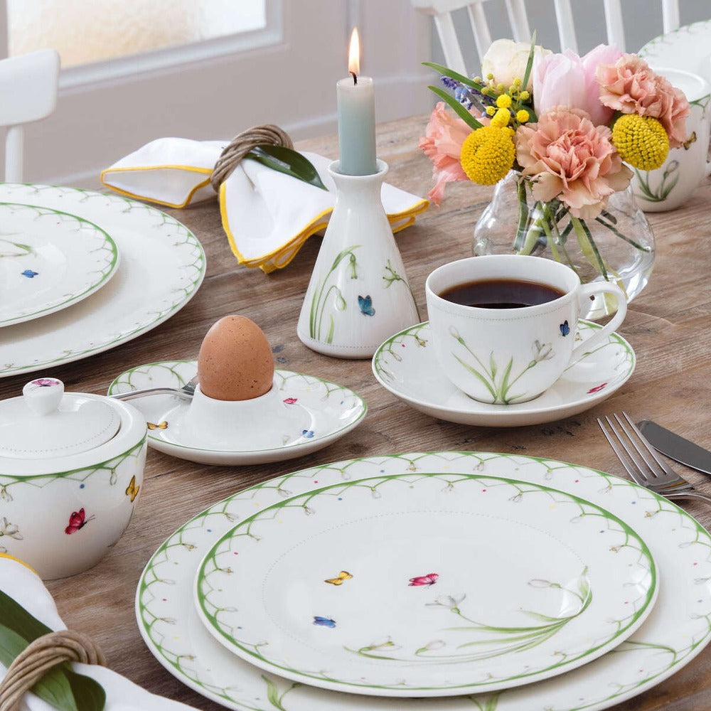 14.5x11 cm - Villeroy & Boch Colorful Spring Coquetier En Porcelaine Premium - Set de 4 Pcs