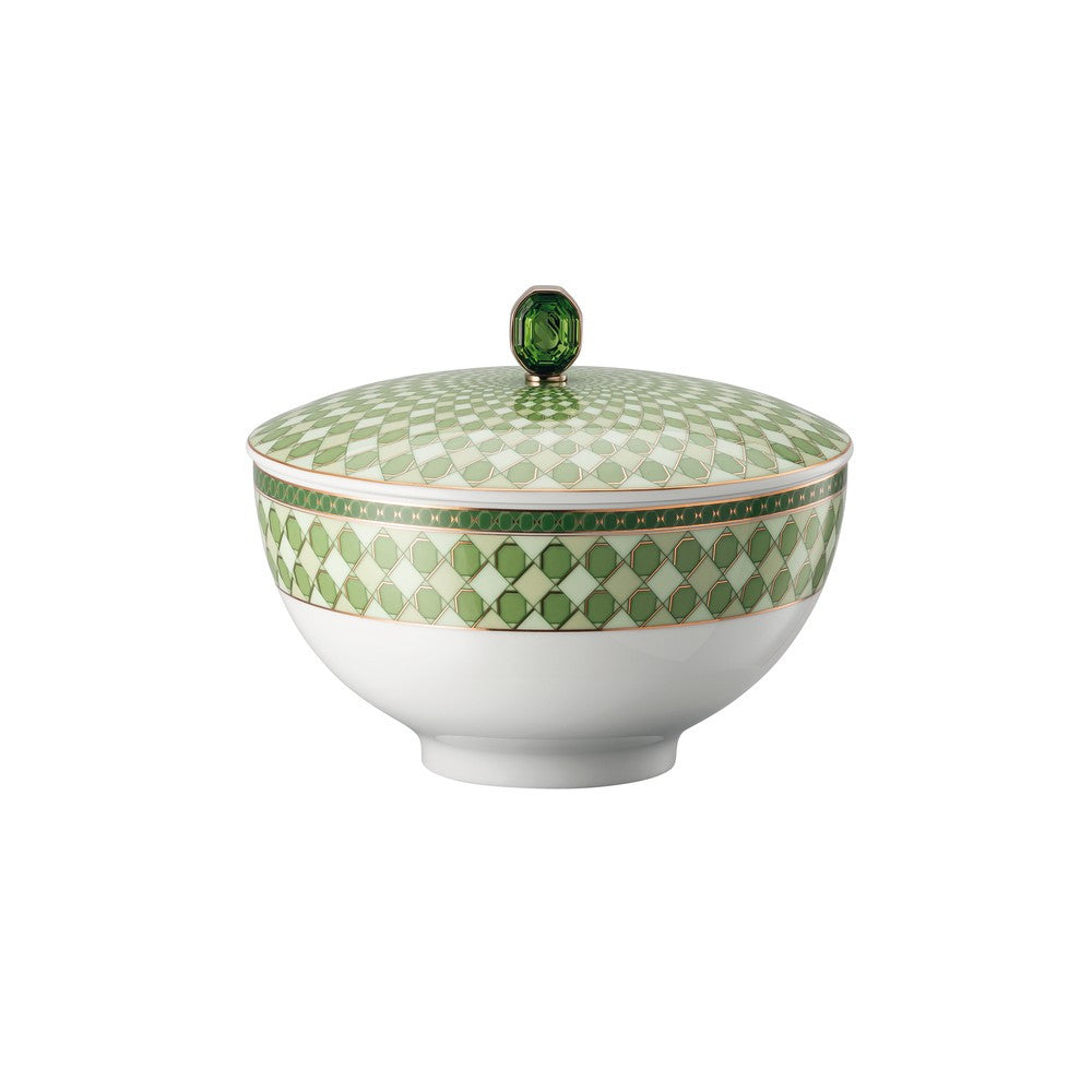 83 cl - Swarovski x Rosenthal Signum Plato de Sopa con Tapa en Porcelana