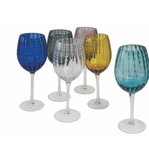 30 Cl Villa D Este Shiraz Wasserglas Kelch aus Glas Set 6 Stück