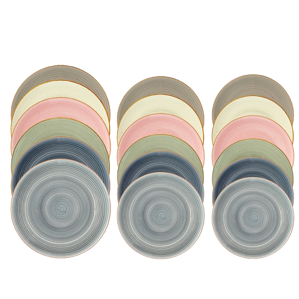 H&H Coupe Harper Servies van steengoed set van 18 stuks