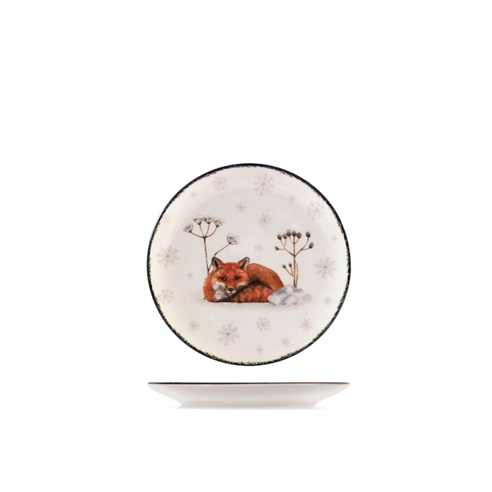 H&H Coupe Wild Spirits Service de table à décor de Noël en grès set de 18 pièces