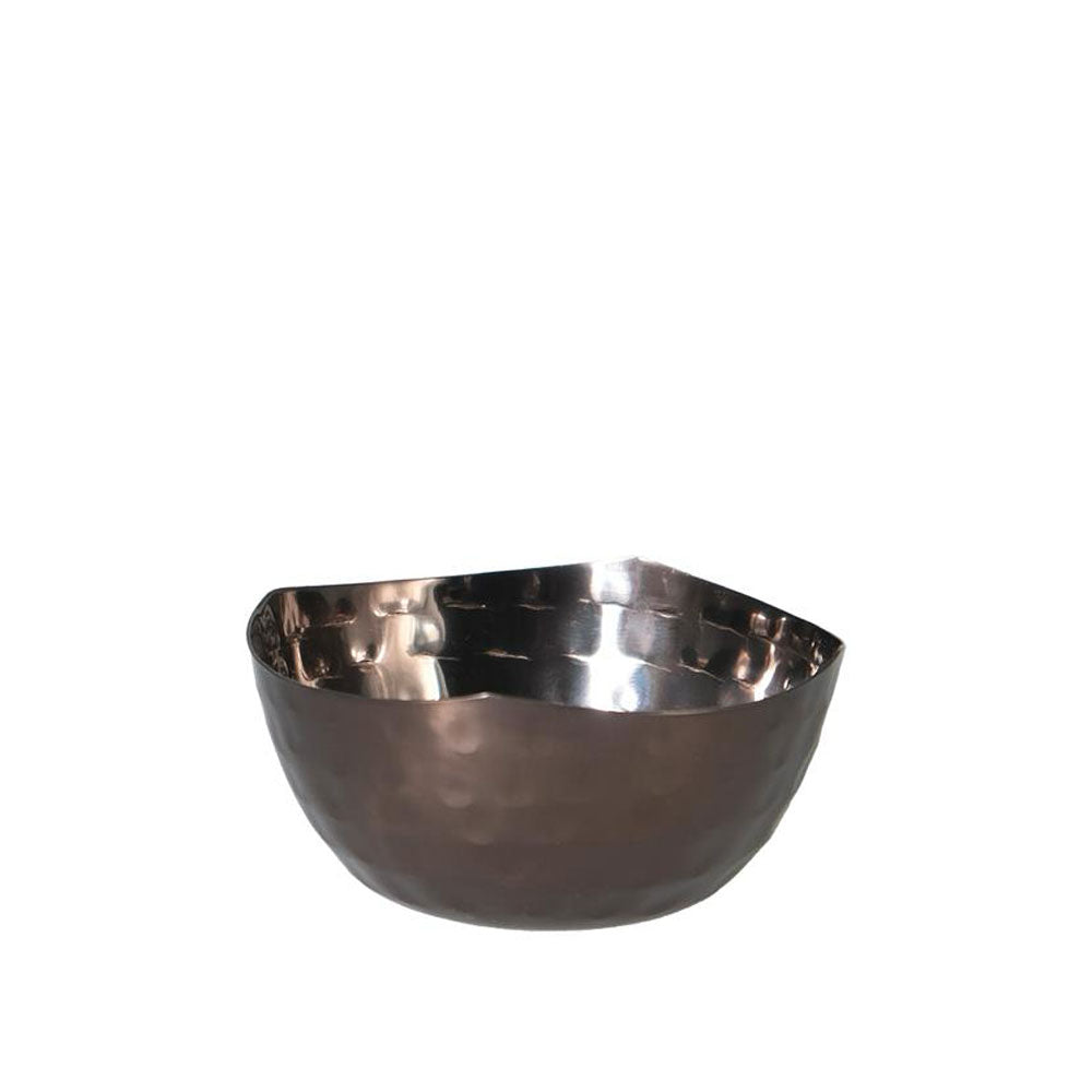 8.5 cm - Portofino Bol En Acero Martillado