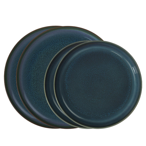 Villeroy & Boch Crafted Denim Geschirrset aus Porzellan - Set mit 4 Stück