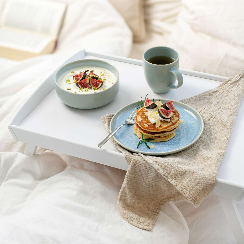 Villeroy & Boch Crafted Blueberry Frühstücksservice Aus Porzellan Set mit 6 Stück