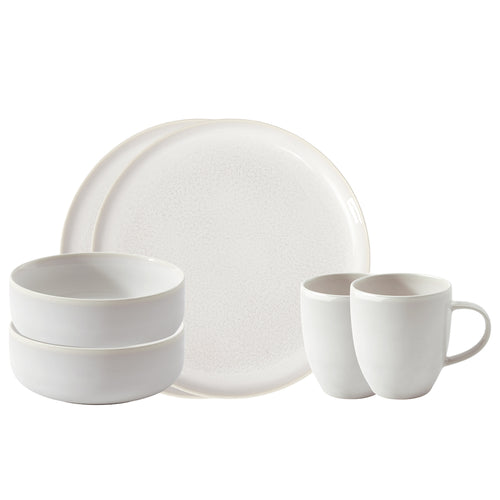 Villeroy & Boch Crafted Cotton Frühstücks-Set aus Porzellan Set mit 6 Stk