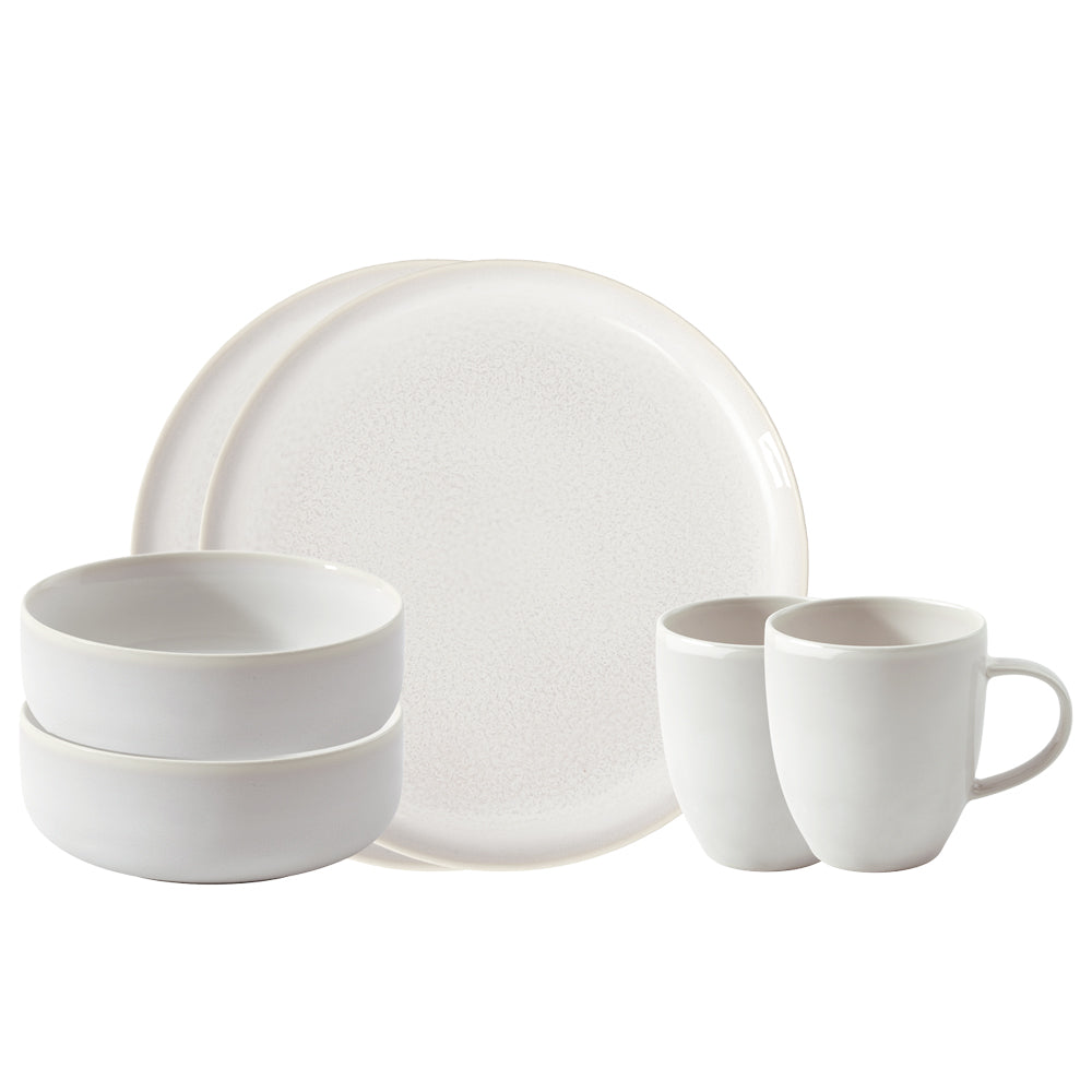 Villeroy & Boch Crafted Cotton Breakfast Set in Porcelain Set of 6 Pcs