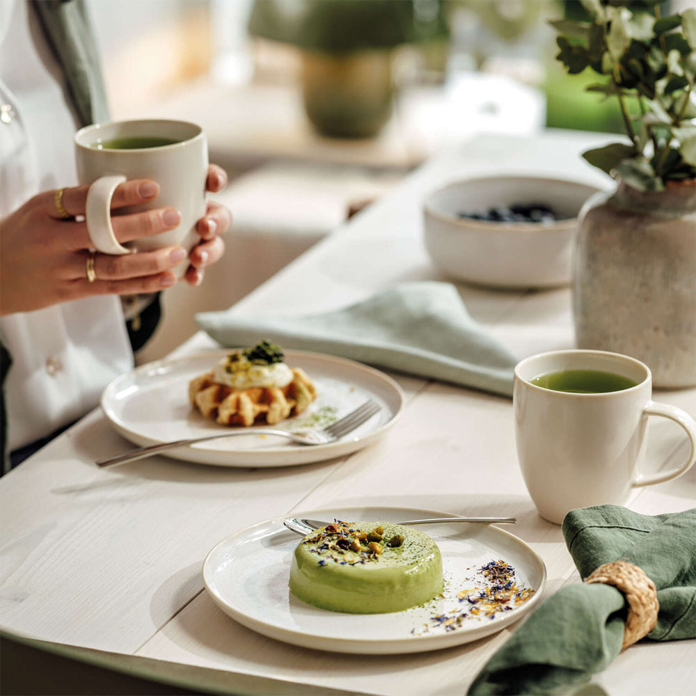 Villeroy & Boch Crafted Cotton Service petit-déjeuner en porcelaine Set de 6 pz