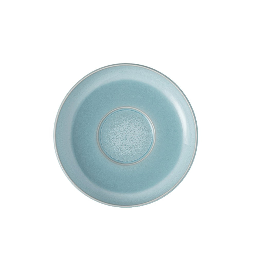 16.1 cm - Villeroy & Boch Perlemor Aqua Espresso Cup Saucer in Premium Porcelain - Set of 6 Pcs