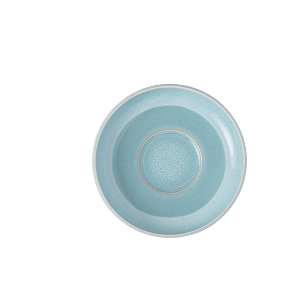 12 cm - Villeroy & Boch Perlemor Aqua Platillo taza espresso de porcelana premium - Set de 6 pz