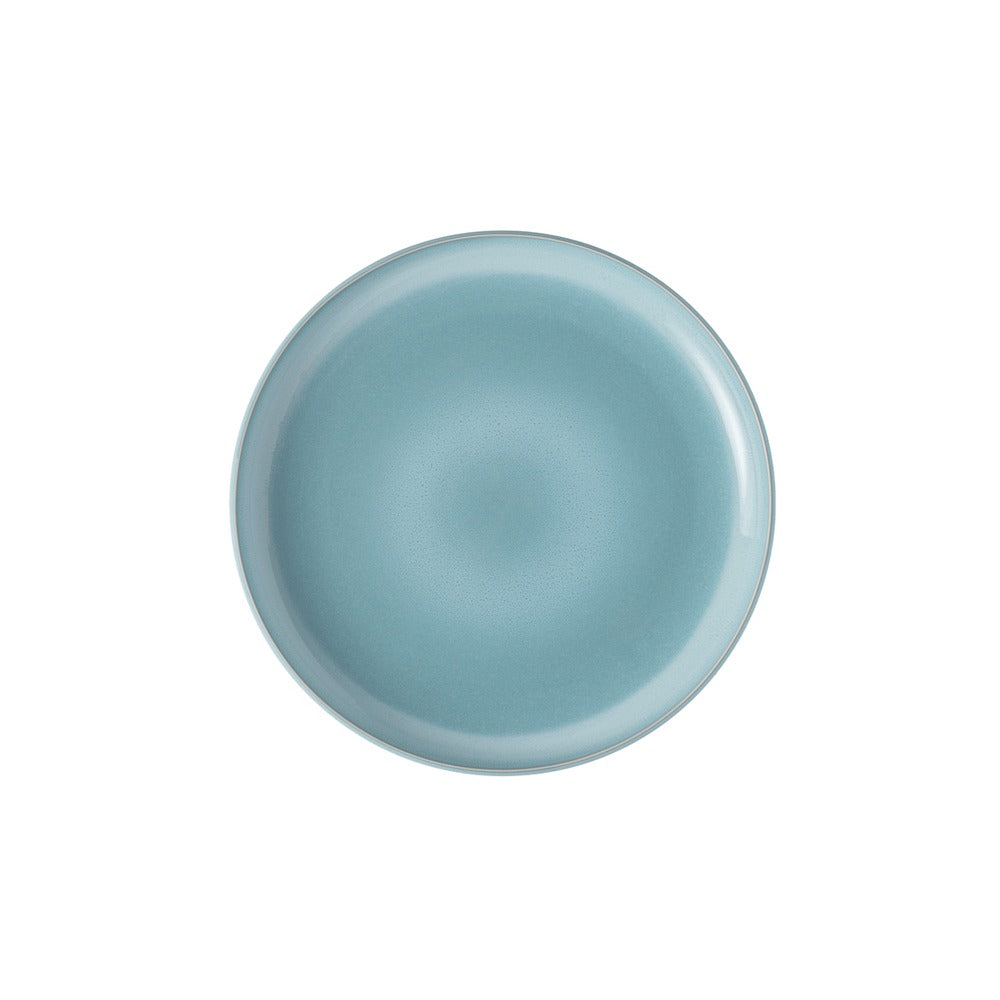 23.8 cm - Villeroy & Boch Perlemor Aqua Plato postre de porcelana premium - Set de 6 pz