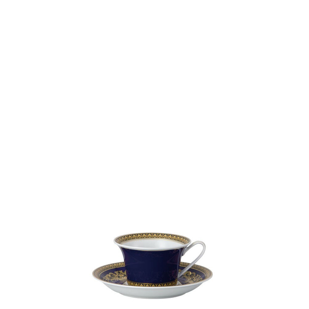 22 cl - Versace Medusa Tazza Tè con Piattino In Porcellana