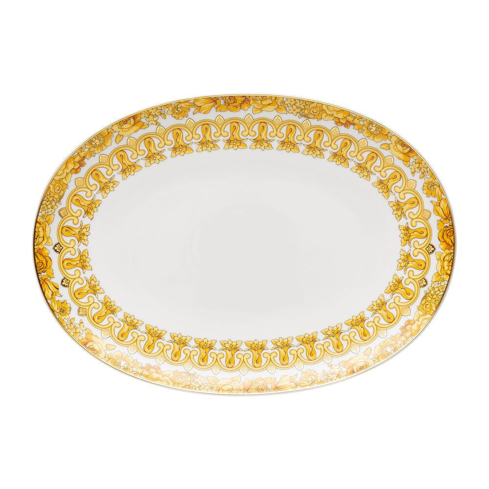 32.6 cm - Versace Medusa Rhapsody Piatto Portata Ovale In Porcellana