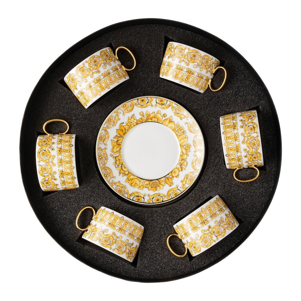 12.3 cm - Versace Medusa Rhapsody Set Tazze Tè In Porcellana - Set 6 Pz