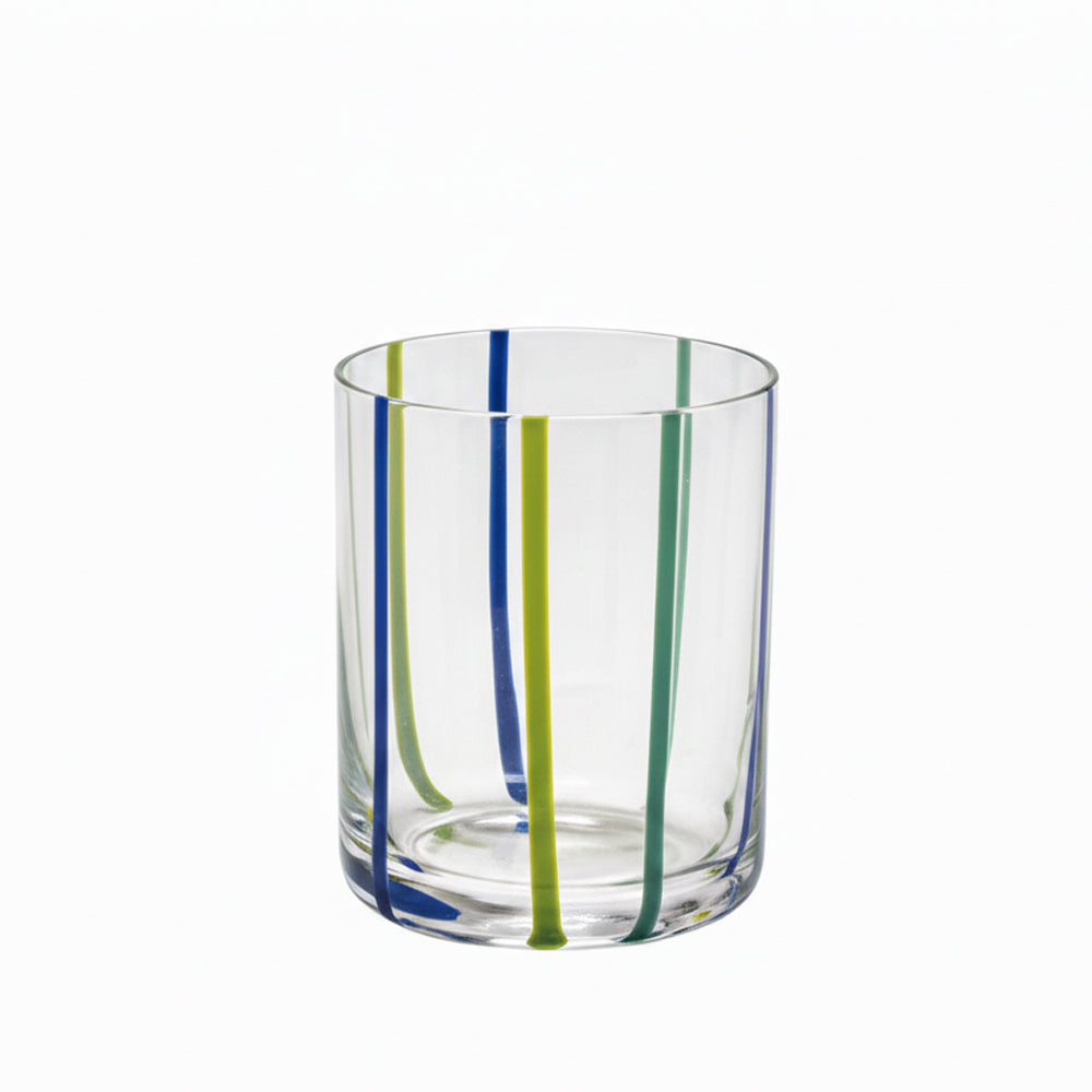 37.5 cl - Stick Verre à Eau en Verre Soufflé à la Bouche - Lot de 6 Pcs