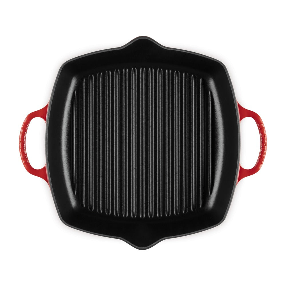 30 cm - Le Creuset Evolution Plancha grill carrée profonde en fonte émaillée