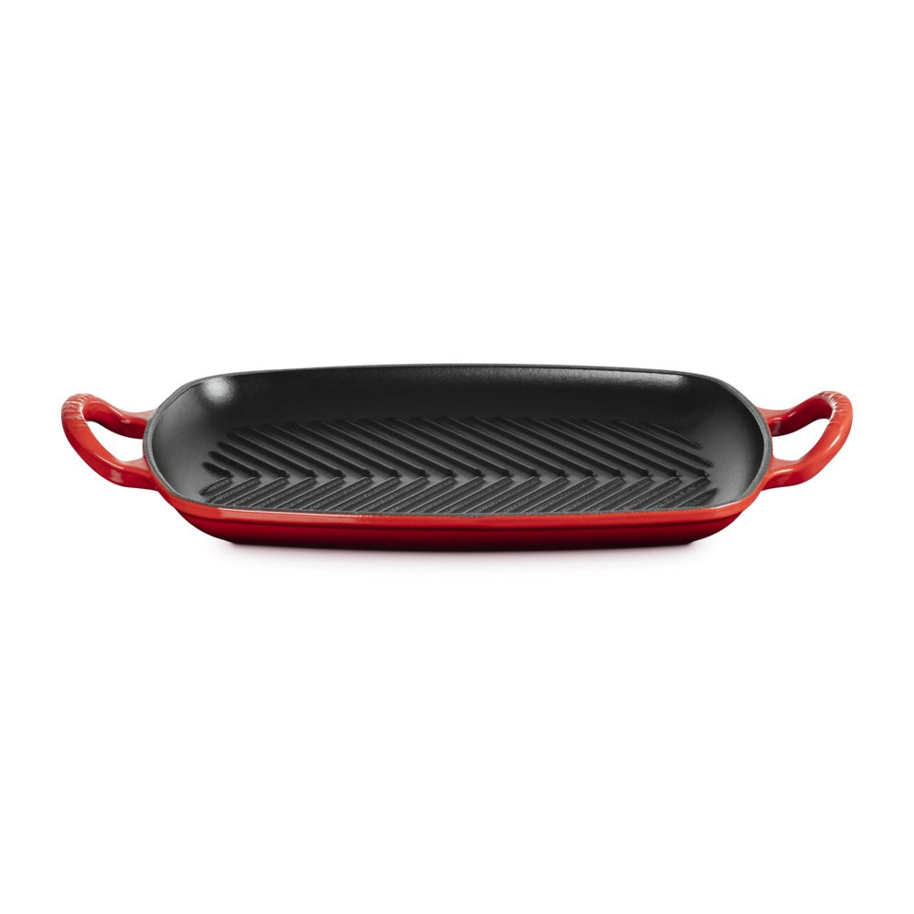 30x27 cm - Le Creuset Evolution Plancha grill rectangulaire profonde en fonte émaillée