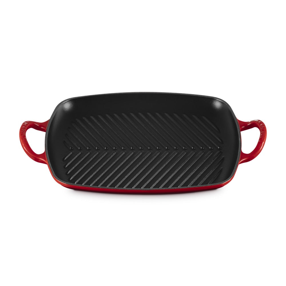 30x27 cm - Le Creuset Evolution Plancha grill rectangulaire profonde en fonte émaillée