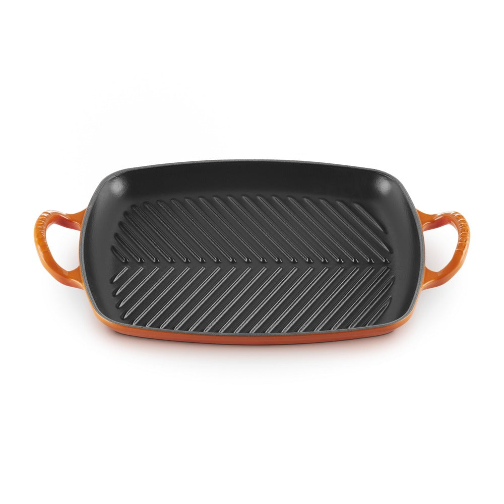 30x27 cm - Le Creuset Evolution Plancha grill rectangulaire profonde en fonte émaillée