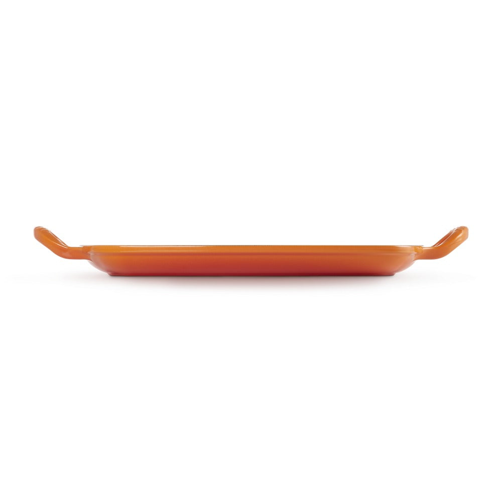 30x27 cm - Le Creuset Evolution Plancha grill rectangulaire profonde en fonte émaillée