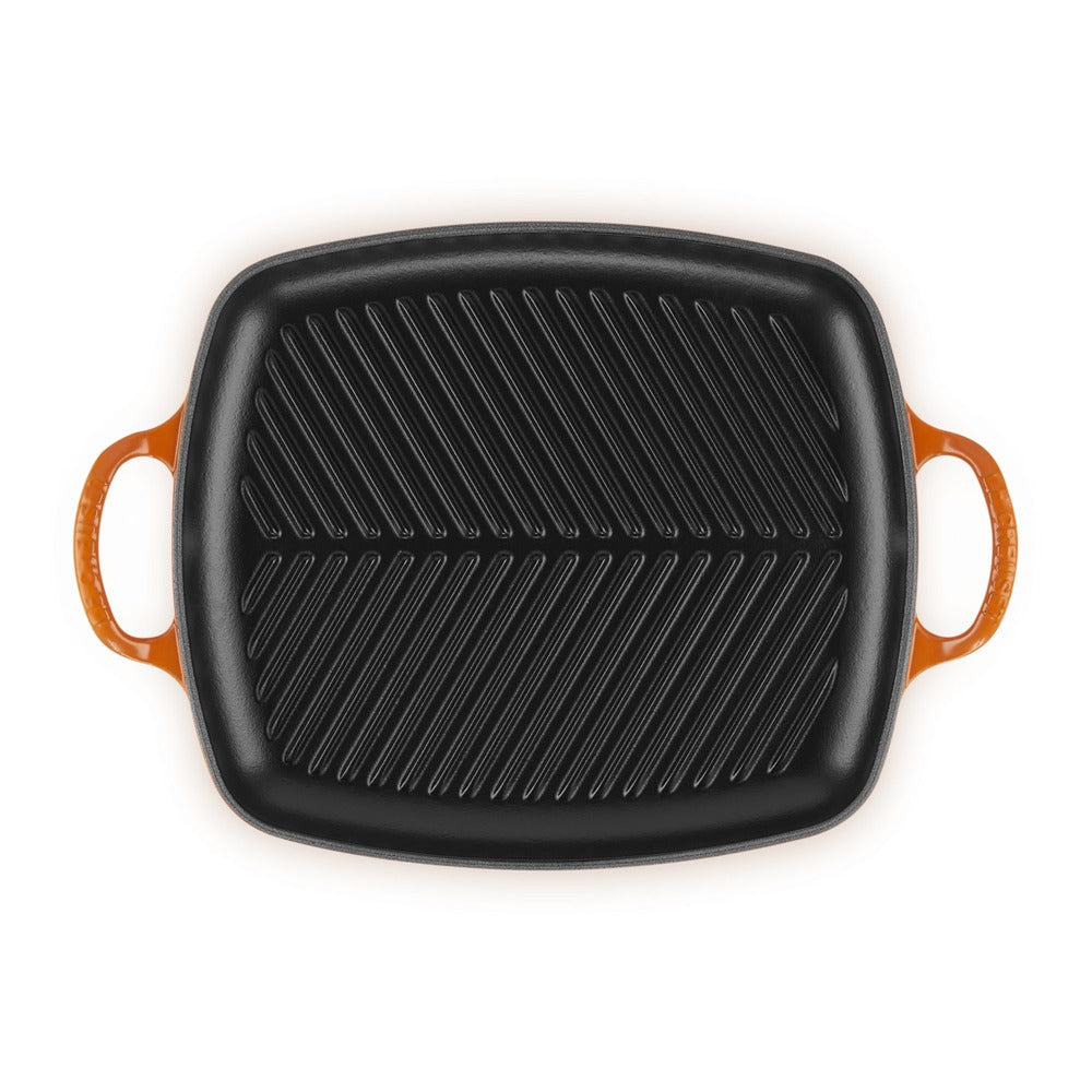 30x27 cm - Le Creuset Evolution Plancha grill rectangulaire profonde en fonte émaillée