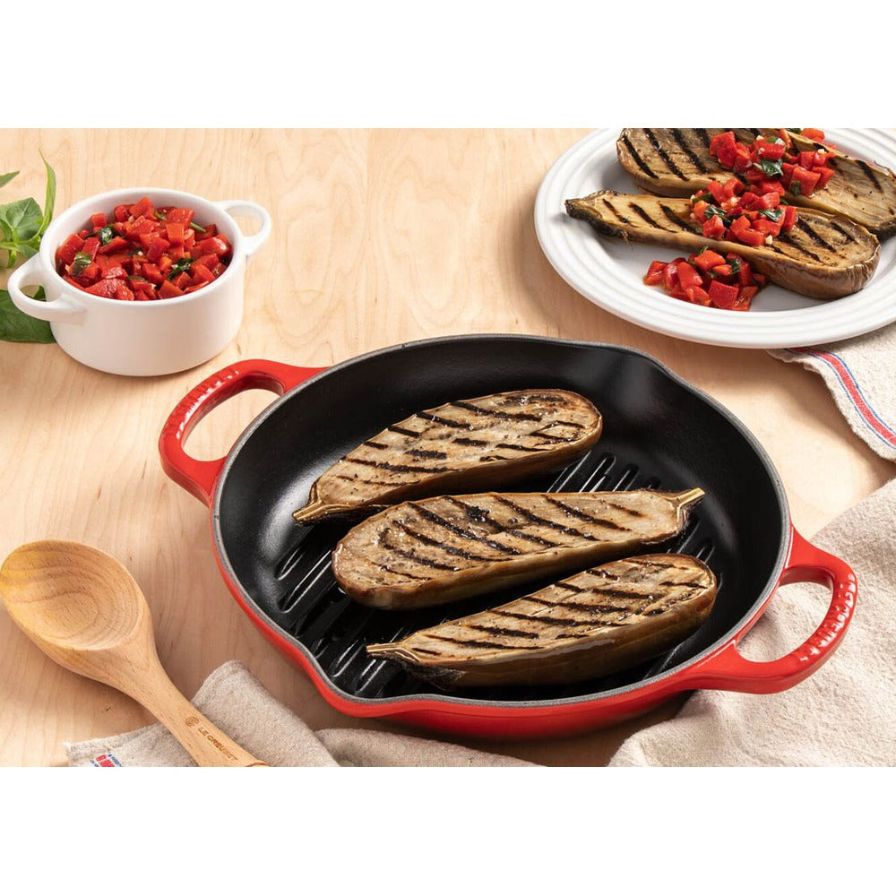 25 cm - Le Creuset Evolution sartén parrilla cuadrada profunda en hierro fundido vitrificado