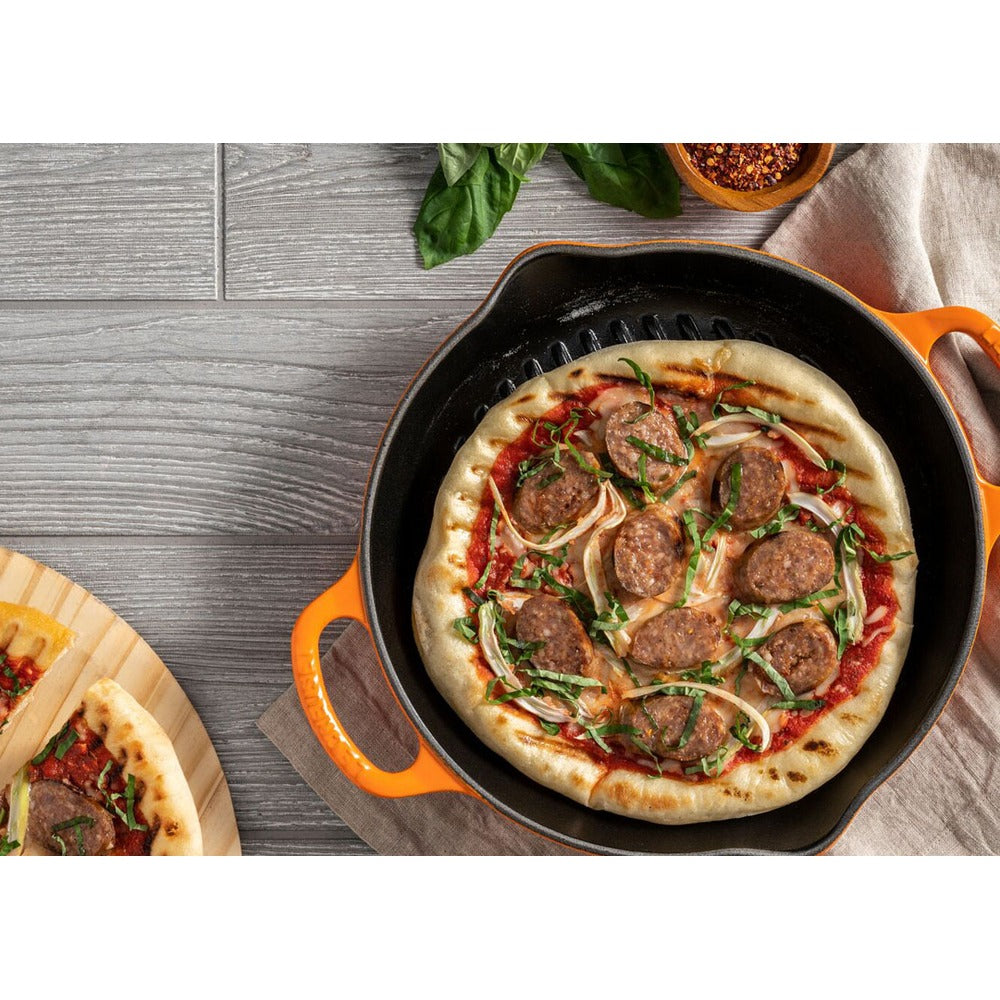 25 cm - Le Creuset Evolution sartén parrilla cuadrada profunda en hierro fundido vitrificado