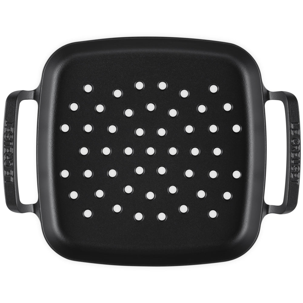 30x30 cm - Le Creuset BBQ Outdoor Gril Carré Perforé En Fonte