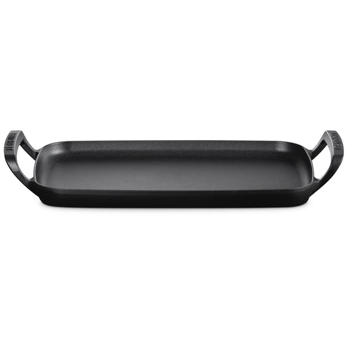 40x26 cm - Le Creuset BBQ Outdoor Piastra Rettangolare Liscia In Ghisa