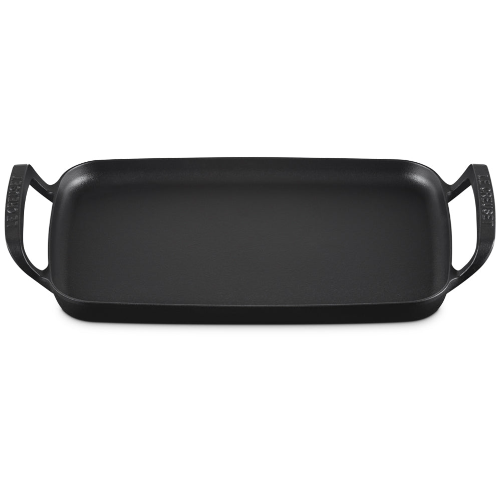 40x26 cm - Le Creuset BBQ Outdoor Plancha Rectangular Lisa En Hierro Fundido
