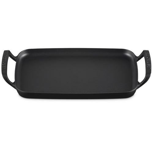 40x26 cm - Le Creuset BBQ Outdoor Piastra Rettangolare Liscia In Ghisa