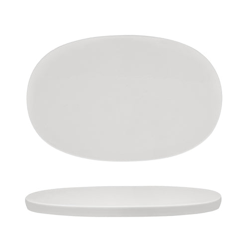 28.6x18.6 cm - Essentia 50's Era Piatto Presentazione Vassoio In Porcellana Set 4 Pz