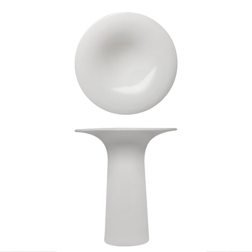 14x16 cm - Essentia 50's Era Piatto Presentazione Alzata Gourmet Alta In Porcellana Set 2 Pz