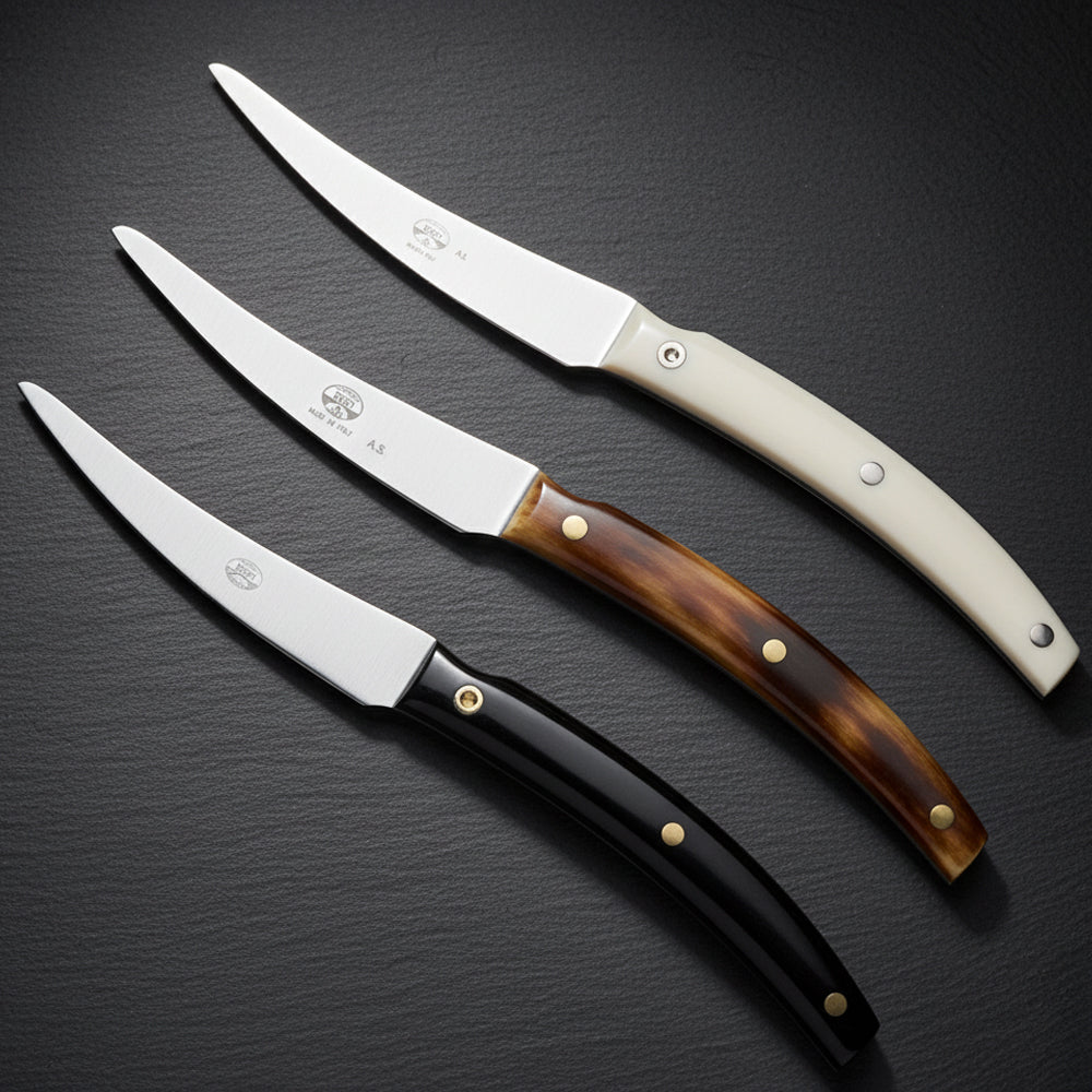 10.6 cm - Coltellerie Berti Convivio Nuovo Couteau À Steak Forgé en Acier Inoxydable Lot de 6 Pièces