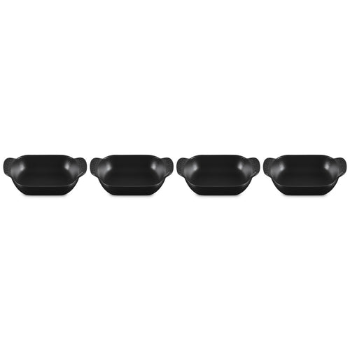 15 cm - Le Creuset Gourmand Kleine Rechteckige Auflaufform Set mit 4 Stück