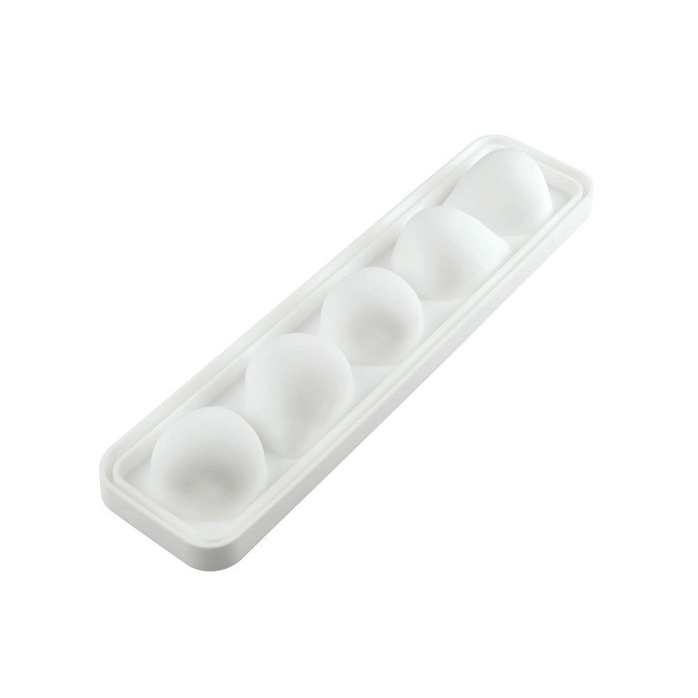 5 Vormen - Silikomart Fragola 120 Realistische Fruit Dessertvorm in Silicone Uitsteker Inbegrepen