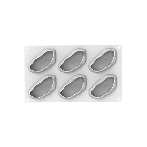 6 Formen - Silikomart Pistacchio 120 Realistische Frucht-Dessertform aus Silikon Ausstecher Inklusive