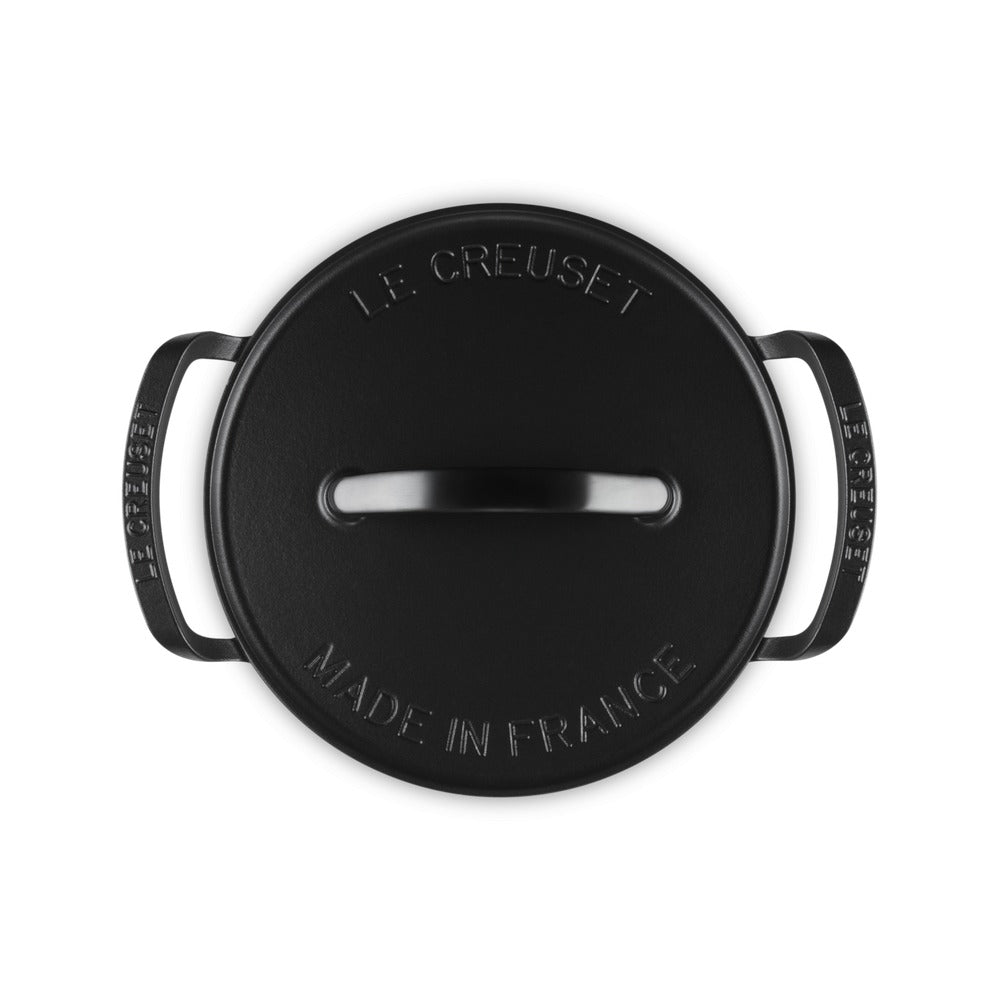 28 cm - Le Creuset BBQ Outdoor Ronde Lage Braadpan in Geëmailleerd Gietijzer