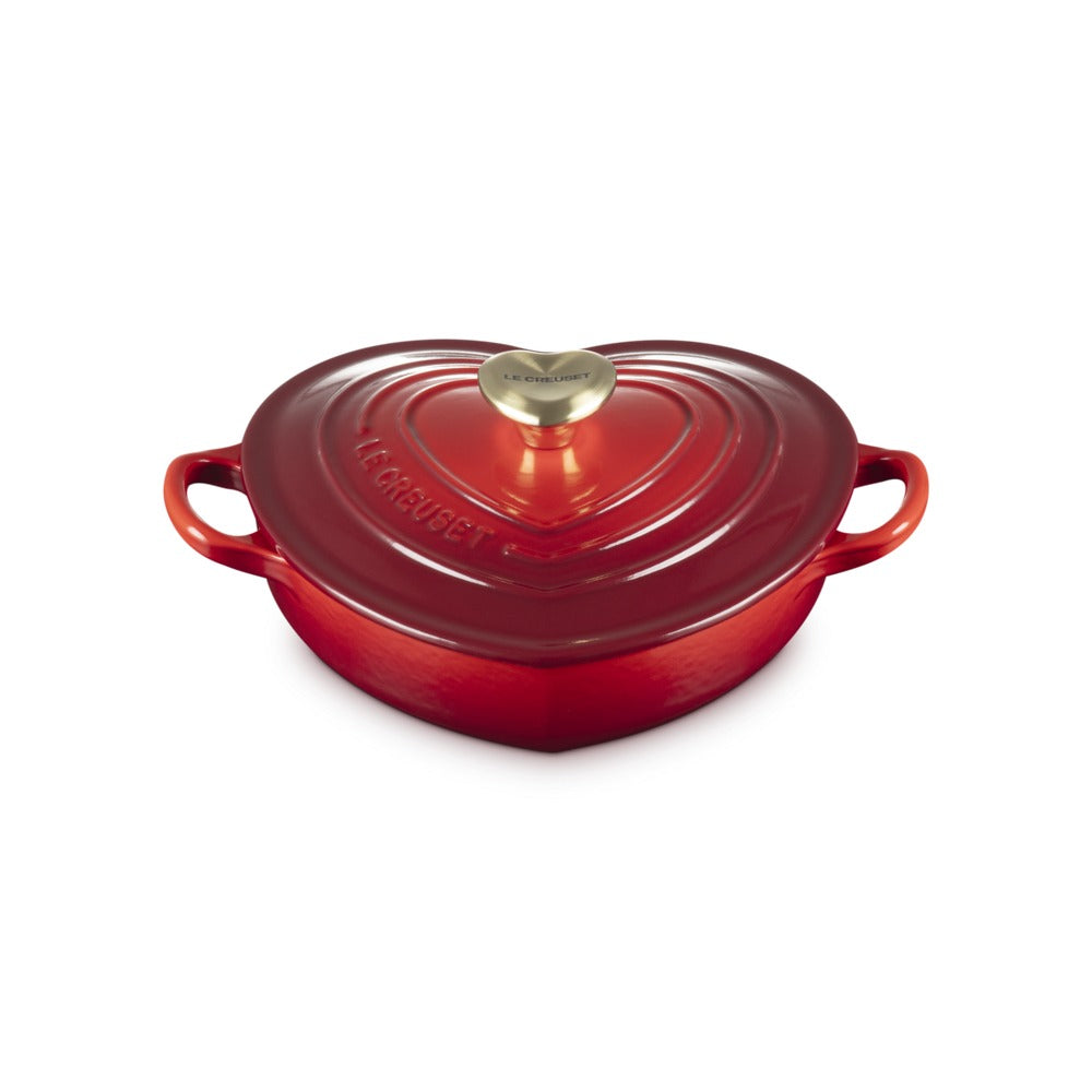 20 cm - Le Creuset Tradition Cuore sauteuse basse en fonte vitrifiée