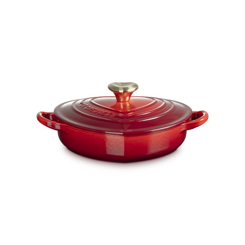 20 cm - Le Creuset Tradition Cuore flache Bratpfanne aus glasiertem Gusseisen