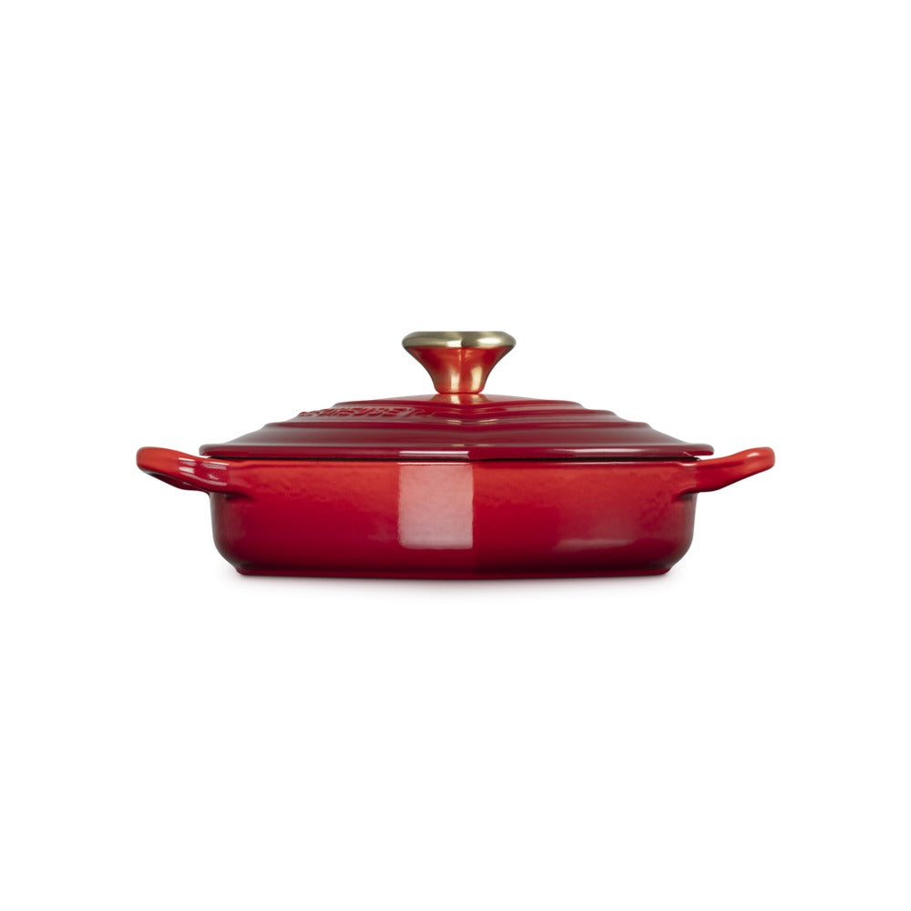 20 cm - Le Creuset Tradition Cuore sauteuse basse en fonte vitrifiée