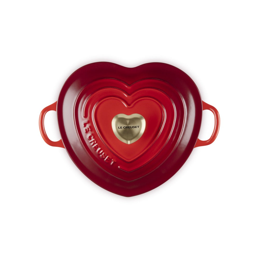 20 cm - Le Creuset Tradition Cuore sauteuse basse en fonte vitrifiée